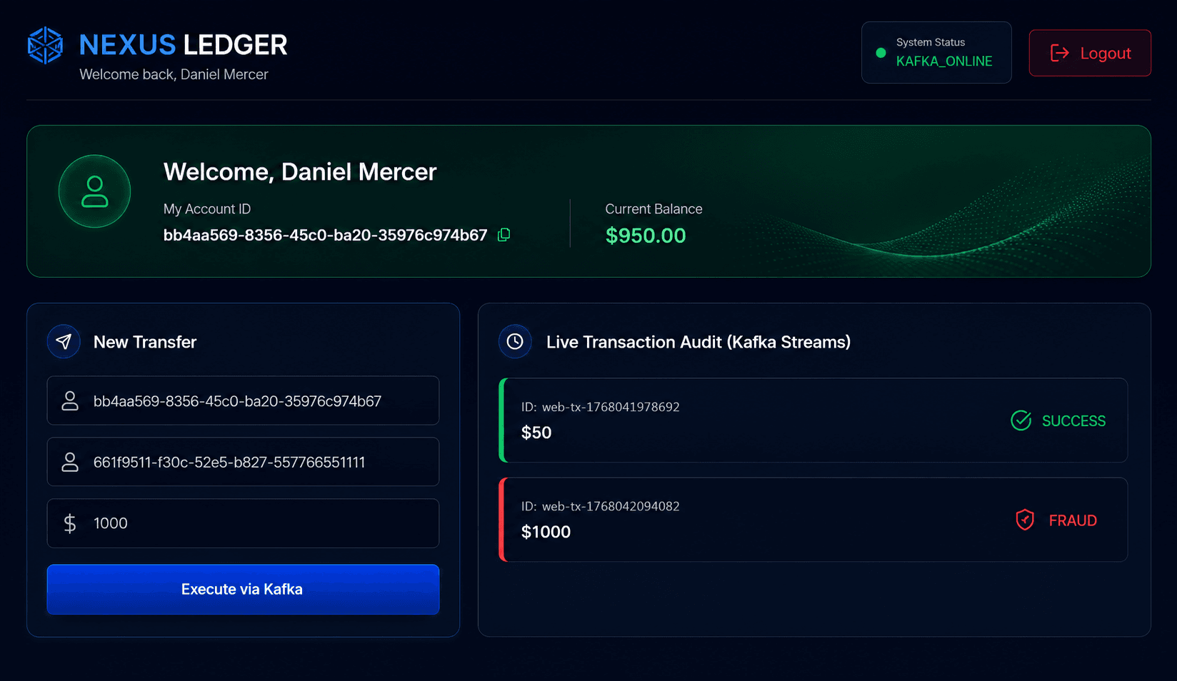 Nexus Ledger project preview
